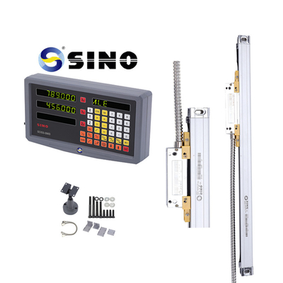 Đầu đọc kỹ thuật số SINO SDS 2-3MS 2 Trục Kim Loại LCD Đầy Đủ Cho Máy Phay DRO Độ phân giải 0.005mm Thực tế Với Bộ mã hóa tuyến tính
