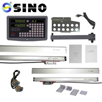 Bộ dụng cụ đọc kỹ thuật số LED kim loại SINO Hai thước tuyến tính cho máy phay