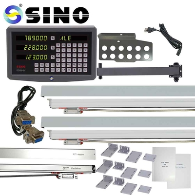 DRO đọc kỹ thuật số tuyến tính 100V-240V với ba trục Bảy chữ số LED màu xanh lá cây