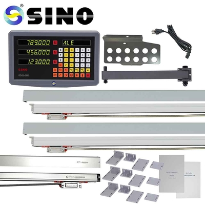 50Hz-60Hz ISO9001 Máy khoan DRO 3 trục với 7 chữ số Đèn LED màu xanh lá cây