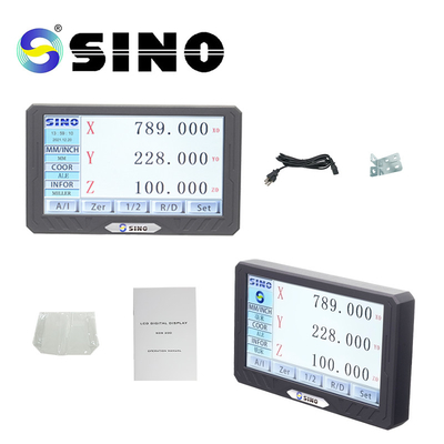 Bộ đọc kỹ thuật số cho máy xay SINO 200S DRO Hệ thống quy mô tuyến tính cảm biến quang học