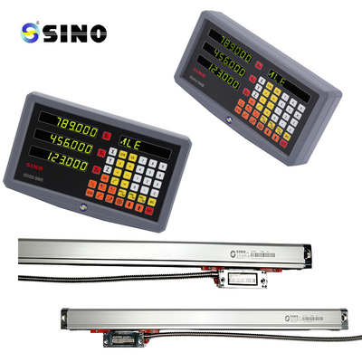 Hệ thống đọc kỹ thuật số SINO phay ba trục DRO với thước đo tuyến tính bằng thủy tinh