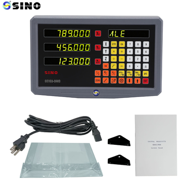 2 trục kim loại LCD màn hình cảm ứng đầy đủ máy xay DRO 0.005mm độ phân giải thực tế