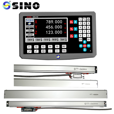 Bộ mã hóa quy mô tuyến tính 1um với 3 trục đọc kỹ thuật số Sino SDS6-3VA Lathe Milling DRO Set