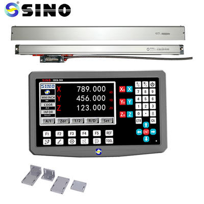 Kính cảm biến DRO hiển thị Hệ thống đọc kỹ thuật số quy mô tuyến tính 3 trục SINO SDS6-3VA Đọc LCD