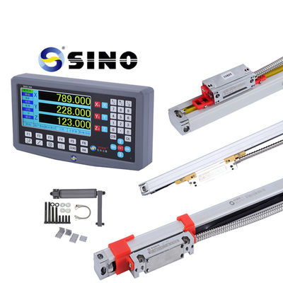 Bộ sưu tập công cụ đo thấu với SINO SDS2-3VA 3 trục DRO hệ thống đọc kỹ thuật số và KA300 Glass Linear Ruler