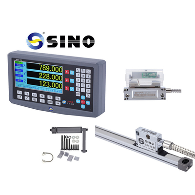 Bộ sưu tập công cụ đo thấu với SINO SDS2-3VA 3 trục DRO hệ thống đọc kỹ thuật số và KA300 Glass Linear Ruler