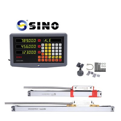 Hệ thống đọc kỹ thuật số SINO SDS2-3MS hiển thị kỹ thuật số đọc DRO Với bộ mã hóa tuyến tính ba trục cho Máy xay xoắn