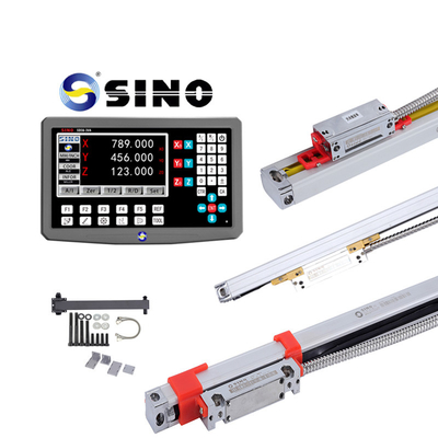 RS422 DRO Đọc kỹ thuật số Đường đo tuyến tính Mã hóa quang học SINO SDS6-3VA Máy nghiền xoắn 3 trục