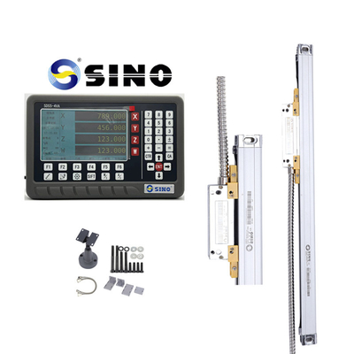 Full Set Glass Linear Scale Encoder Sensor For Milling Lathe With 4 Axis LCD Digital Reading