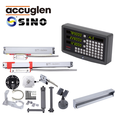 RS422 DRO Đọc kỹ thuật số Đường đo tuyến tính Mã hóa quang học SINO SDS6-3VA Máy nghiền xoắn 3 trục