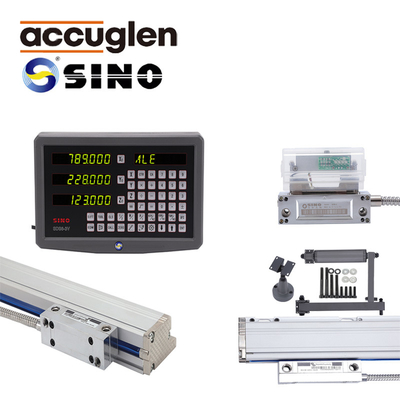 RS422 DRO Đọc kỹ thuật số Đường đo tuyến tính Mã hóa quang học SINO SDS6-3VA Máy nghiền xoắn 3 trục