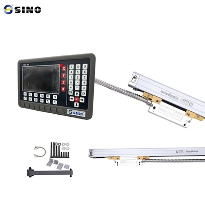 Đồng hồ hiển thị kỹ thuật số Metal Sino SDS5-4VA với màn hình LCD bốn trục, hiển thị chung cho máy phay, máy khoan, máy mài, máy tiện