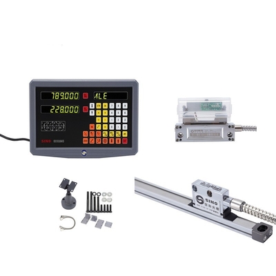 SDS 2MS DRO Bộ dụng cụ Cân tuyến tính thủy tinh cho máy tiện phay Hệ thống dụng cụ kiểm tra đọc số 2 trục TTL SINO