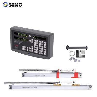 SINO SDS6-2V DRO 2 trục đọc kỹ thuật số với bộ dụng cụ LED kim loại Hai dây dẫn mã hóa tuyến tính cho máy mài xoắn