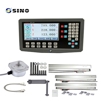 SINO SDS2-3VA 0,5um Độ phân giải DRO Máy đo đọc kỹ thuật số 3 trục Tín hiệu RS422 cho máy tiện Mill