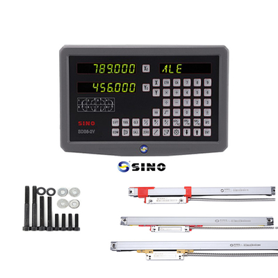 SINO SDS6-2V Đọc kỹ thuật số kim loại LED Đọc kỹ thuật số 2 trục DRO Kits 60Hz Cho máy xay
