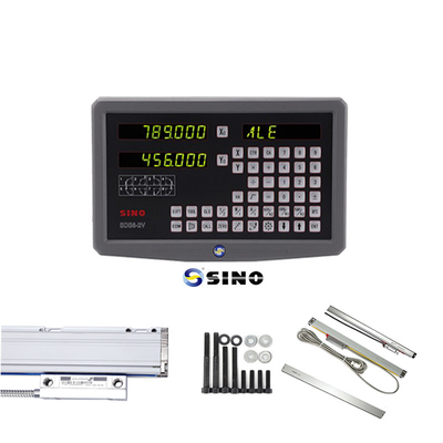 SINO SDS6-2V Đọc kỹ thuật số kim loại LED Đọc kỹ thuật số 2 trục DRO Kits 60Hz Cho máy xay