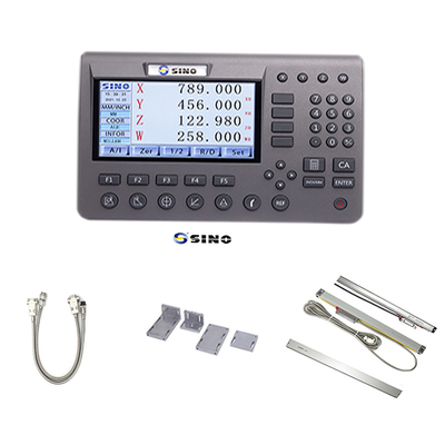 SINO SDS200 4 trục kim loại LCD SINO Hệ thống đọc kỹ thuật số 285x195x53cm bền với bộ mã hóa tuyến tính cho máy xoắn