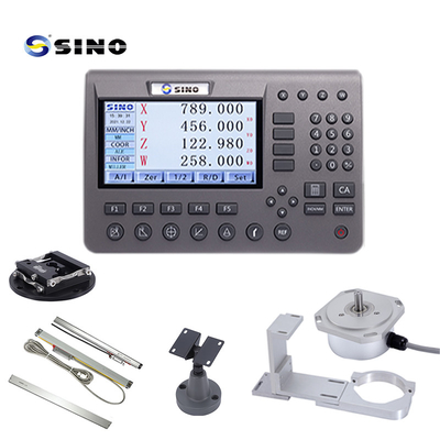 Hệ thống đọc kỹ thuật số 4 trục SINO SDS200 LCD kim loại bền với bộ mã hóa tuyến tính cho máy quay