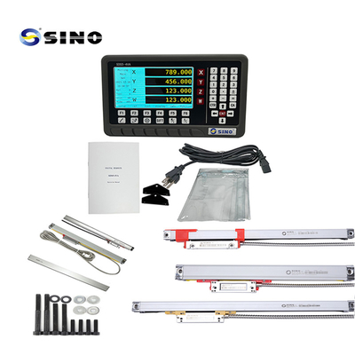 SINO SDS5-4VA Đọc kỹ thuật số DRO với Magnetic Linear Encoder Scale cho máy nghiền lathes