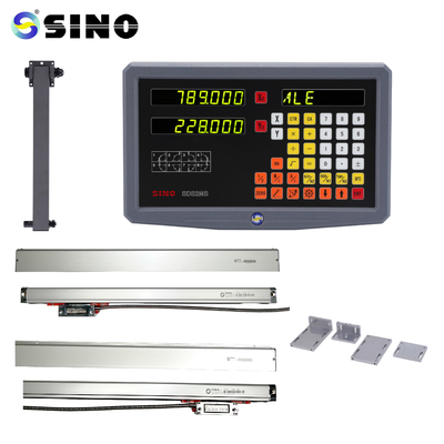 SINO TTL RoHS 2 Axis Digital Readout SDS2MS For Lathe , Multifunctional DRO Measuring Systems with linear encoder