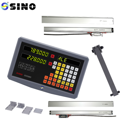SDS 2MS DRO Bộ dụng cụ Cân tuyến tính thủy tinh cho máy tiện phay Hệ thống dụng cụ kiểm tra đọc số 2 trục TTL SINO