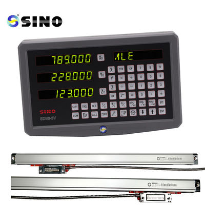 Giá tốt SINO SDS6-3V Máy quay kính đo quy mô tuyến tính với đọc kỹ thuật số DRO 3 trục 1um trực tuyến