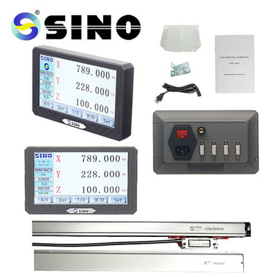 Giá tốt SINO SDS200S LCD 3 trục Màn hình cảm ứng đầy đủ Bộ dụng cụ đọc kỹ thuật số DRO Thước kẻ lưới Bộ mã hóa quay trực tuyến