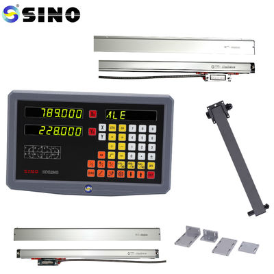 Giá tốt Hệ thống dụng cụ kiểm tra đọc kỹ thuật số 2 trục TTL SINO SDS 2MS DRO Kits Thước đo tuyến tính kính cho máy phay tiện trực tuyến